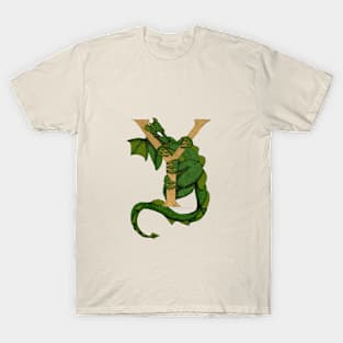 Green Dragon Letter Y 2023 T-Shirt